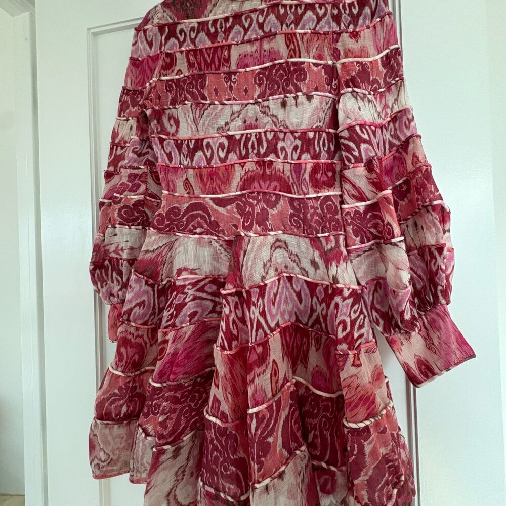 Zimmermann Alchemy Pink Paisley Mini Dress Runway - Picture 5 of 10